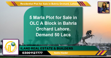 Residential Plot for Sale in Bahria Orchard, Lahore - (BP-130261)