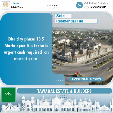 Residential File for Sale in Bahria Town, Lahore - (BP-130294)